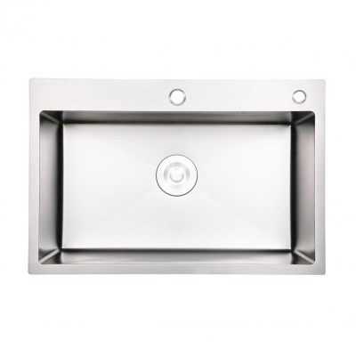 Кухонная мойка Lidz H6050G PVD встроенная Brush 3.0/0,8mm 600*500/215мм. Grey