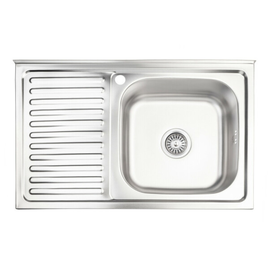 Мийка Lidz 5080-R Decor для кухні 0,8мм - фото 1