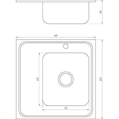 Кухонная мойка Mira MR 6060 R D Decor Right
