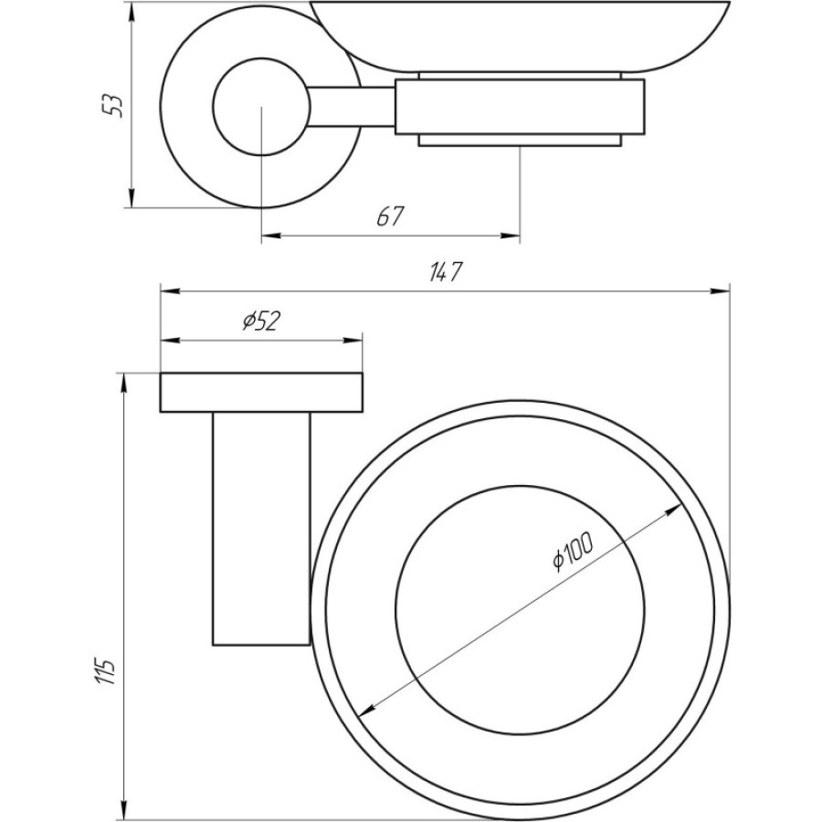 Мыльница Globus Lux BS8408 черная матовая SUS304 - фото 4