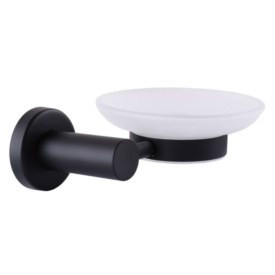 Мыльница Globus Lux BS8408 черная матовая SUS304 - фото 1