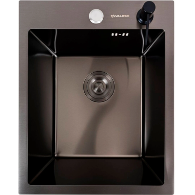 Мойка PVD черная DECOR Valeso Handmade 40*50 (3,0/0,8)