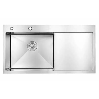 Мойка для кухни интегрированная Lidz Handmade H7849R крыло справа (LDH7849BRUR45591) Brushed Steel 3,0