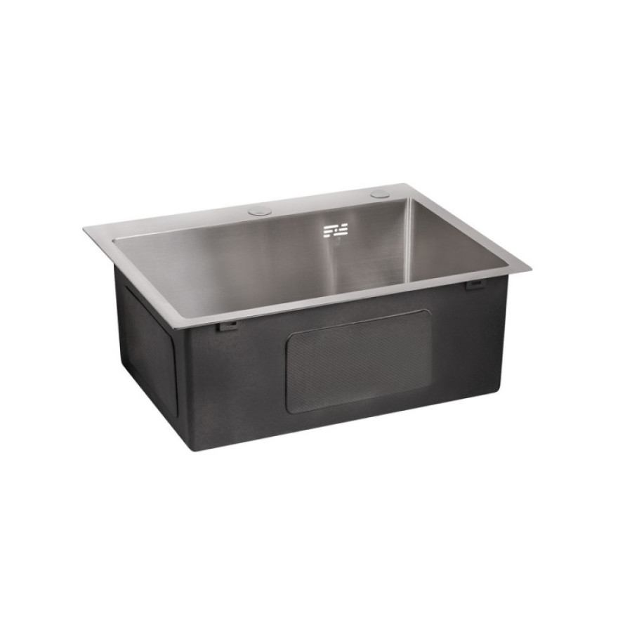 Мийка для кухні інтегрована Lidz Handmade H5045 (LDH5045BRU35383) Brushed Steel 3,0/1,0 мм - фото 4