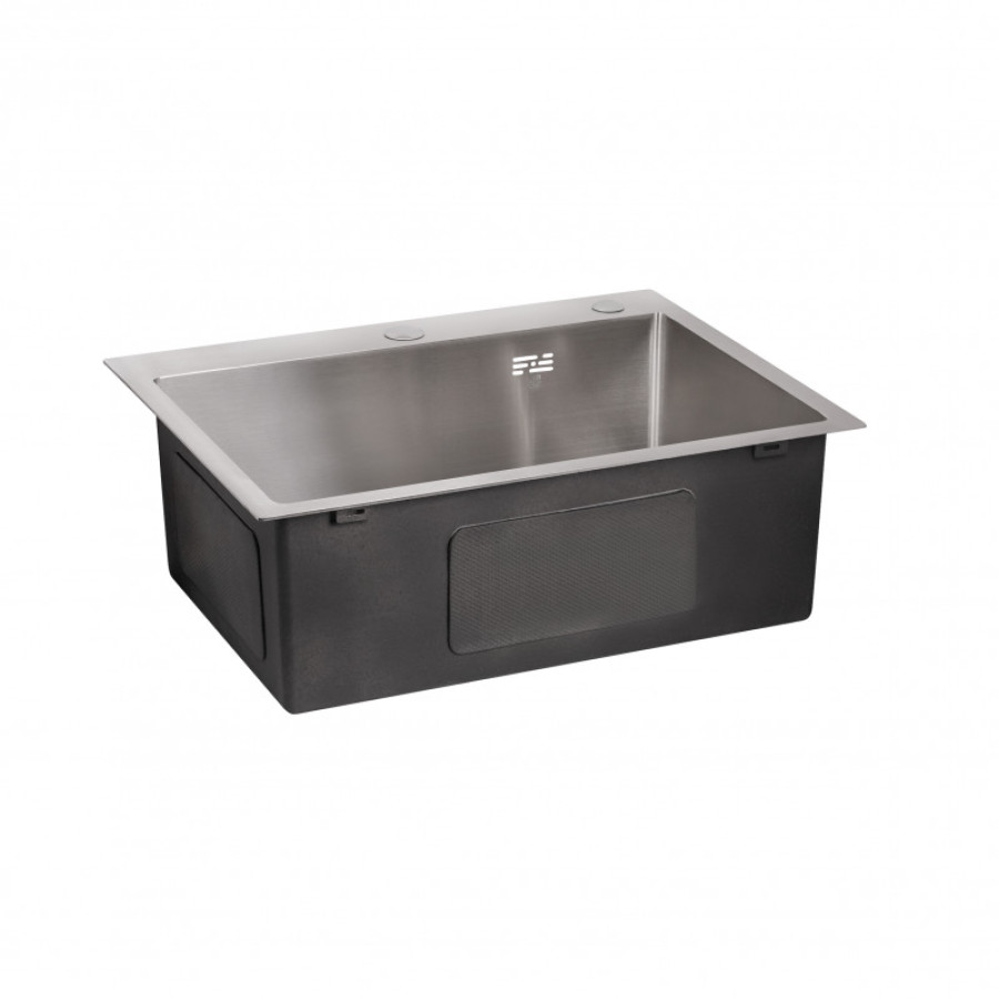Мойка для кухни встроенная Lidz Handmade H6050 (LDH6050BRU35371) Brushed Steel 3,0/1,0 мм - фото 4