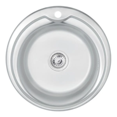 Мойка нерж WEZER 510-F-D толщ 0,8 p-p-510*180mm Decor (врезная)+сифон,6 креплений