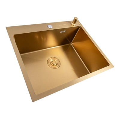 Мийка нержавіюча DECOR PVD GOLD VALESO Handmede (3,0/1.0) СМ 60*40