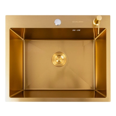 Мойка нержавеющая DECOR PVD GOLD VALESO Handmede (3,0/1.0) СМ 60*40