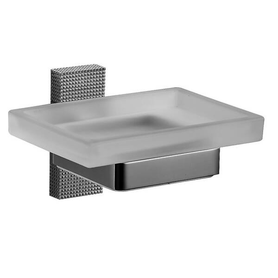 Мыльница Devit Linea 2720144 с держателем хром - фото 1