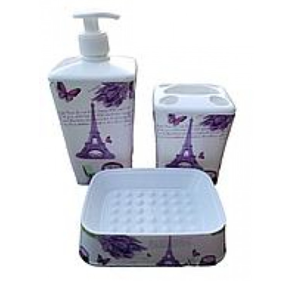 Набор аксессуаров для ванной комнаты Elif Plastic 2 "Париж"