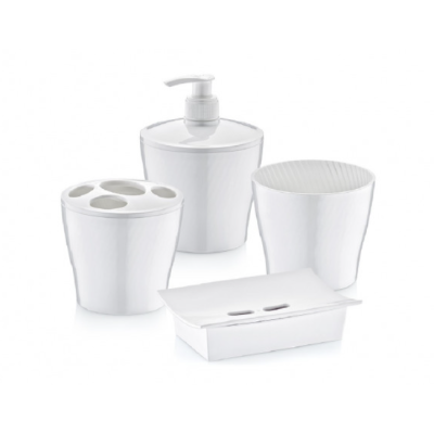 Набор аксессуаров для ванной комнаты Irak Plastik 4пр. (цвет в ассортименте)