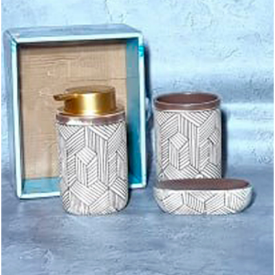 Набор аксессуаров для ванной комнаты S&T, 3 предмета TWO