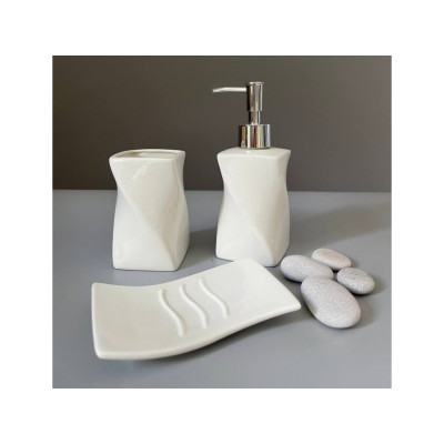 Набор аксессуаров для ванной комнаты ST 3пр. белый