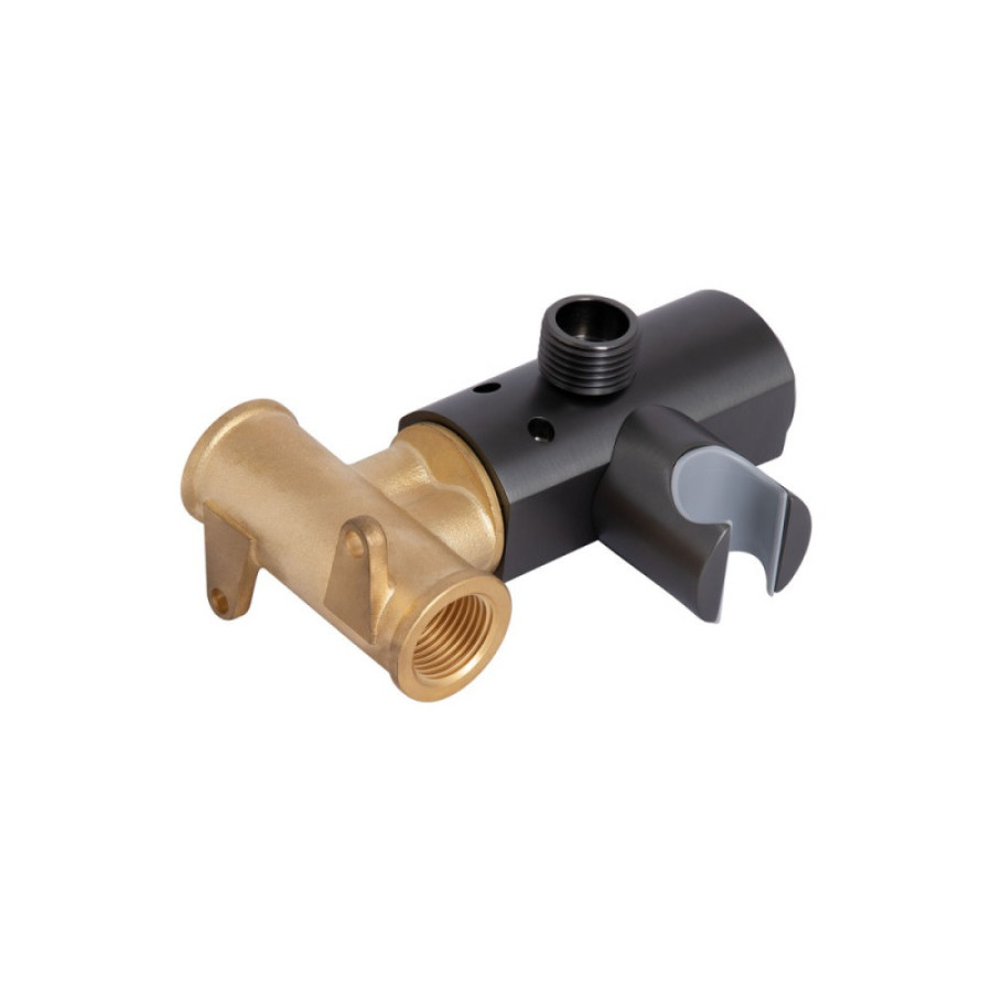 Набор для гигиенического душа Qtap Slavonice, Gunmetal Black PVD (k35) округлый QTSLA262GMB45916 - фото 3