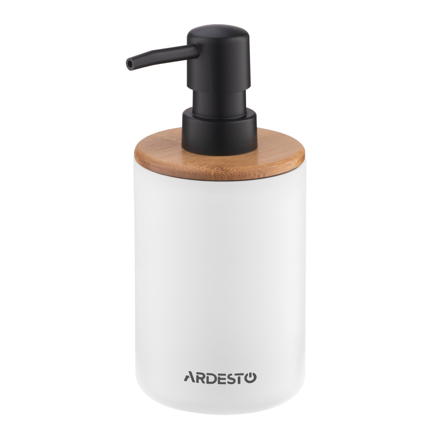 Набор для ванной Ardesto Minimalism 360мл. 3 предмета, полипропилен, бамбук, белый - фото 2