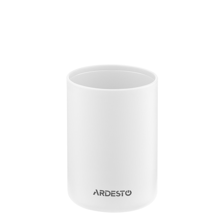 Набор для ванной Ardesto Minimalism 360мл. 3 предмета, полипропилен, бамбук, белый - фото 3