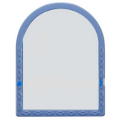 Набор для ванной комнаты Ozturk 35*44,5 см., зеркало, полочка, 2 крючка (голубой)