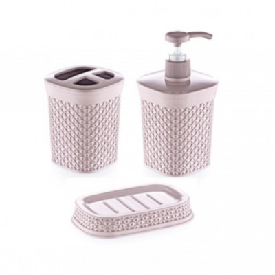 Набор для ванной комнаты 3в1 Hobby life "Diamond"