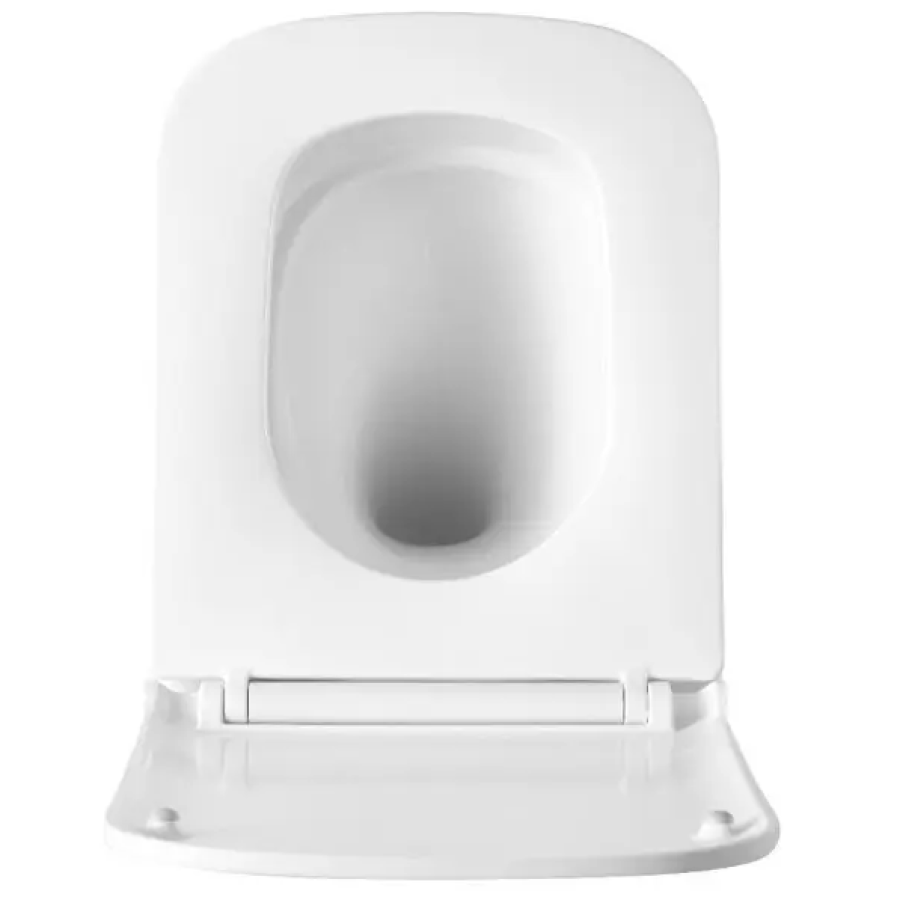 Подвесной безобед унитаз DFL0520111W Flow square с крыш soft-close, Vortex Flush, белый глянец - фото 9