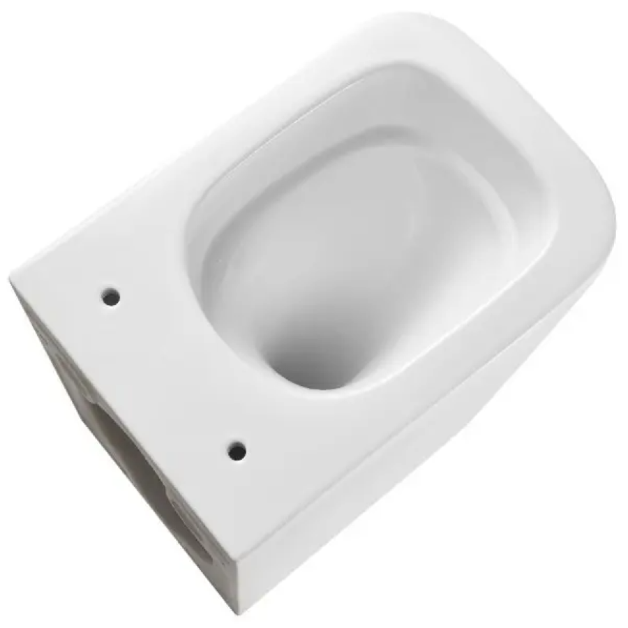 Подвесной безобед унитаз DFL0520111W Flow square с крыш soft-close, Vortex Flush, белый глянец - фото 11