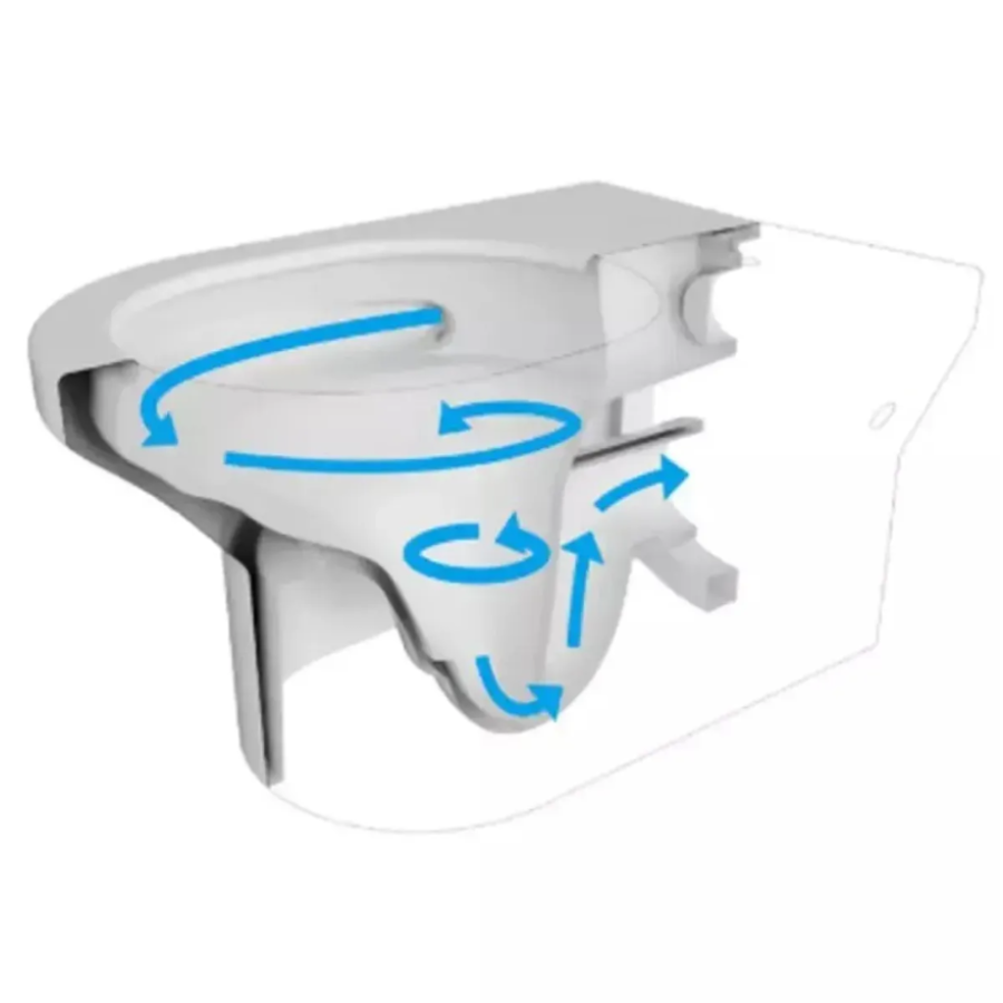 Подвесной унитаз с крышкой DEVIT 3303033 Lite soft-close, Vortex Flush, белый глянец - фото 3