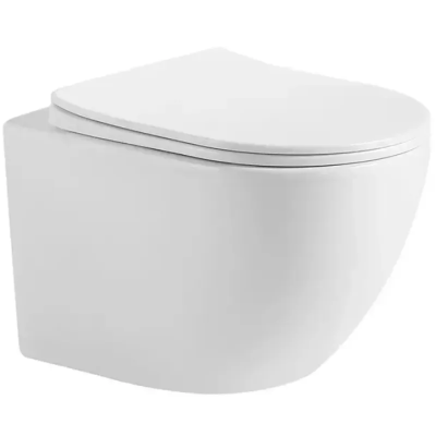 Подвесной унитаз с крышкой DEVIT 3303033 Lite soft-close, Vortex Flush, белый глянец