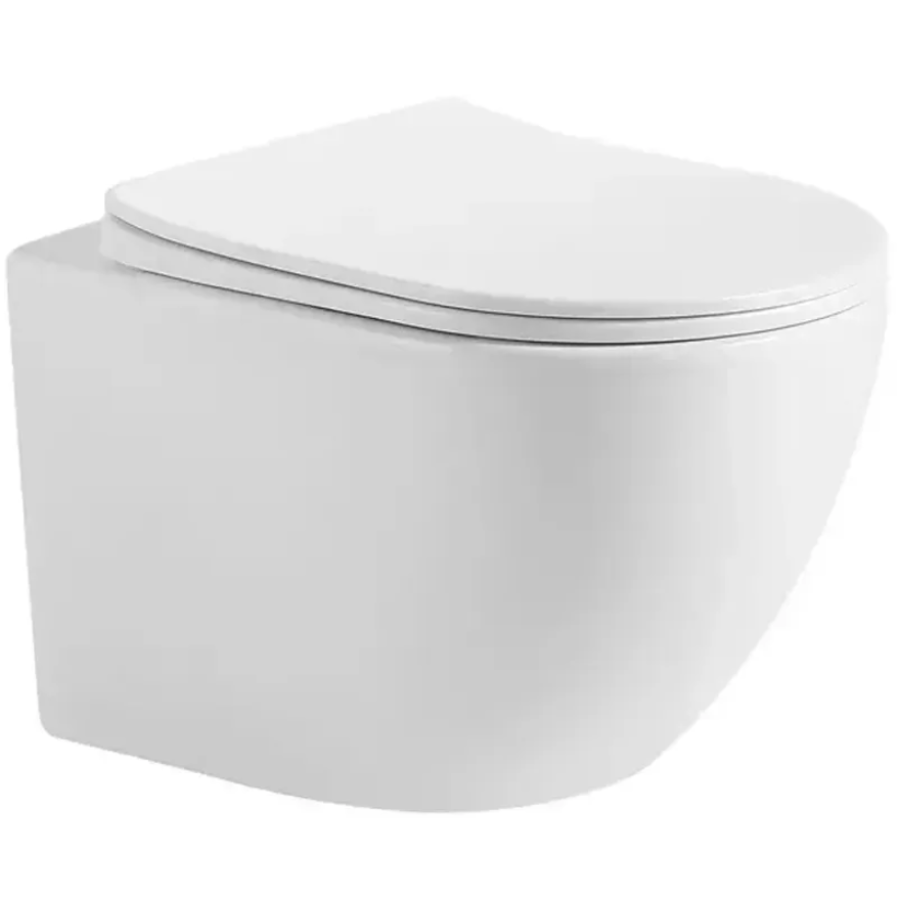 Подвесной унитаз с крышкой DEVIT 3303033 Lite soft-close, Vortex Flush, белый глянец - фото 1