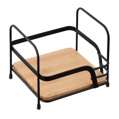 Полка Ardesto Minimalism 1-ярусная 16*15.5*13.5см, металл, бамбук, черный