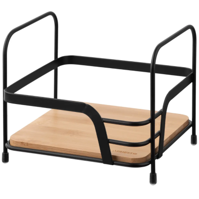 Полка Ardesto Minimalism 1-ярусная 16*15.5*13.5см, металл, бамбук, черный