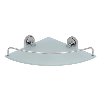 Полка угловая Lidz Oreo 1001 стеклянная (114.10.01) Chrome