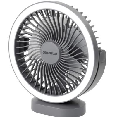 Портативный вентилятор с подсветкой. QUANTUM FAN QM-REF-005