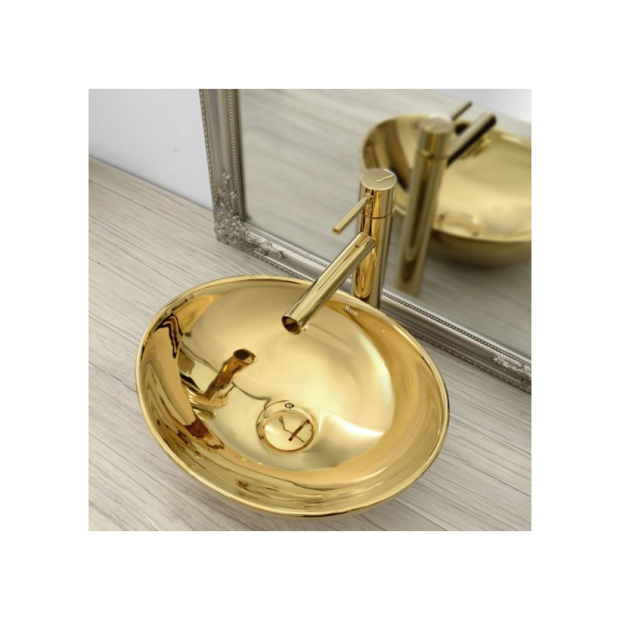Раковина Rea Sofia Gold (REA-U9015) - фото 2