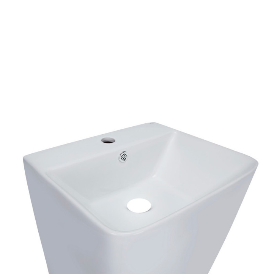 Раковина-моноблок напольный Qtap Tern 440x380x830 мм, White, без донного клапана QT1711G302WN - фото 3