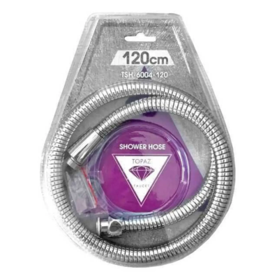 Шланг для душа TOPAZ TSH-6004-120 ХРОМ 120СМ
