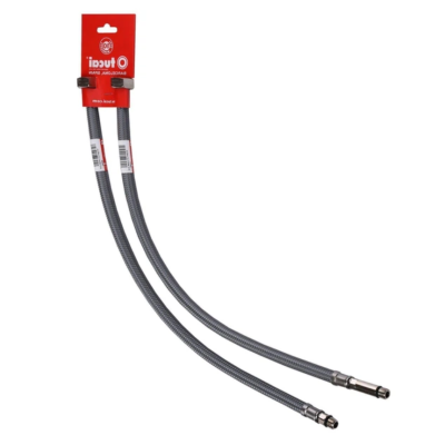 Шланг для смесителя TUCAI H 1/2-M10-L37 0.8M нерж пара на блистере длинн. TAQ GRIF