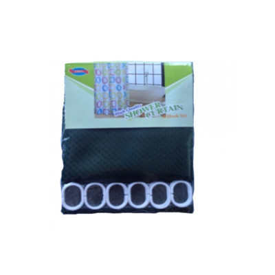 Штора для ванной и душа, текстиль, 180*180см (темно зеленая)