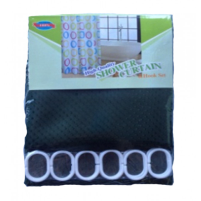 Штора для ванной и душа, текстиль, 180*180см (темно-зеленая)