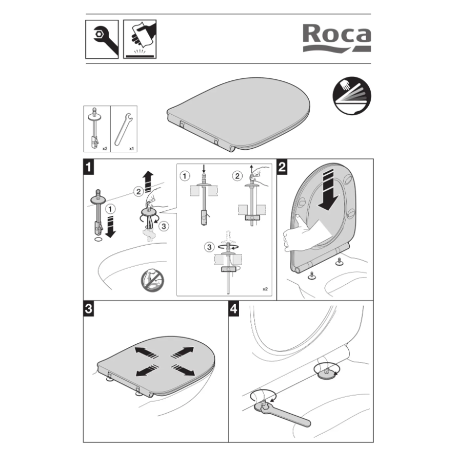 Сидение-крышка для унитаза Roca Gap Square - фото 5