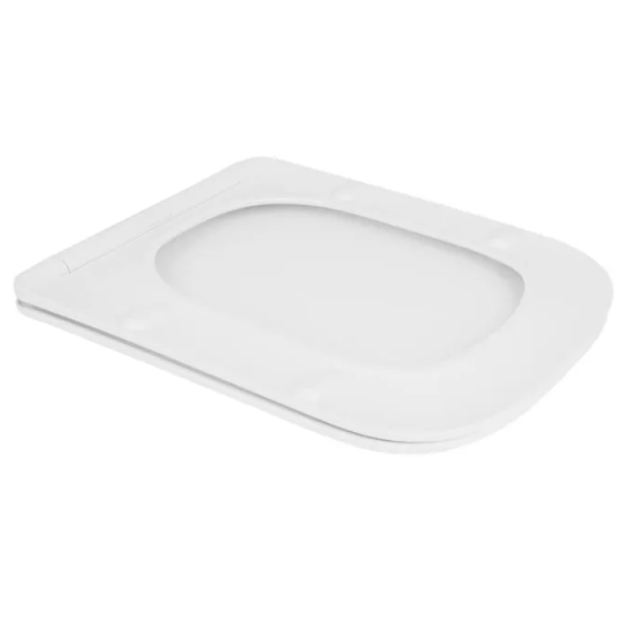 Сидения для унитаза (Crow520, 640) 450х360х55 мм White, с микролифтом, Slim Duroplast, Quik Releas - фото 2