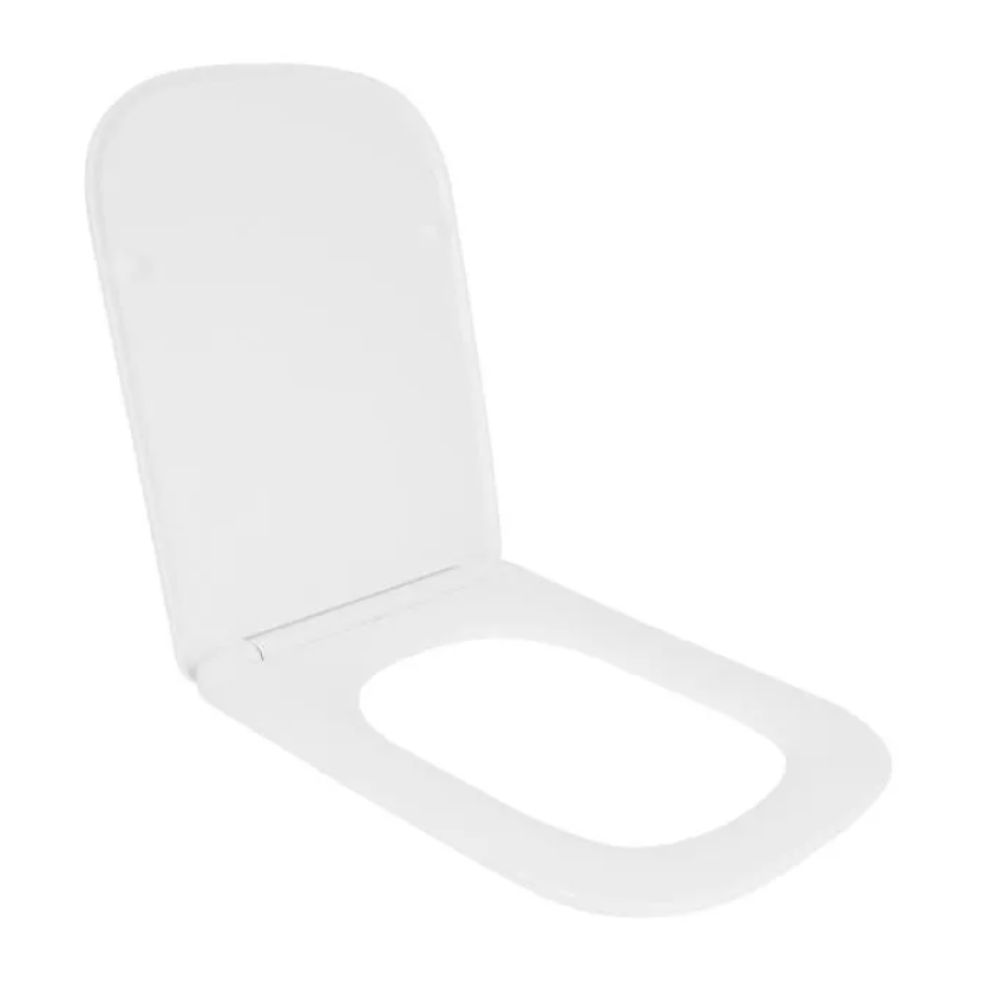 Сидения для унитаза (Crow520, 640) 450х360х55 мм White, с микролифтом, Slim Duroplast, Quik Releas - фото 1