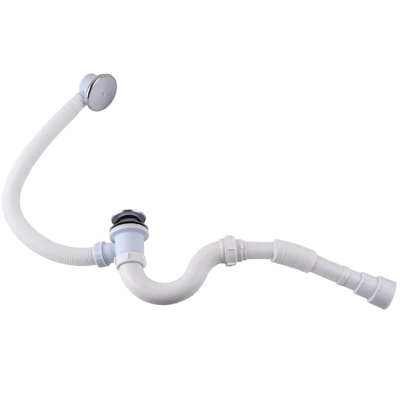 Сифон Waterstal для ванны Click-Clack с гибкой трубой 32/40/50 (А-14089)