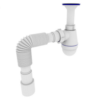 Сифон для мойки 1 1/4*40 с литым выпуском-ST 12000043