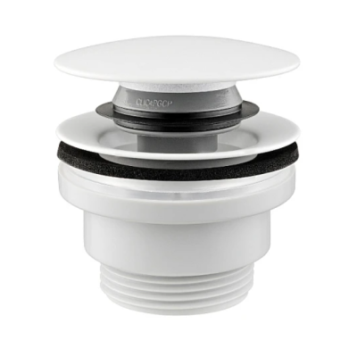 Сливной клапан 660-310-44 Клик-Клак с переливом WHITE