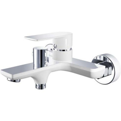Змішувач для ванни Haiba ALEX 009 WHITE CHROME EURO