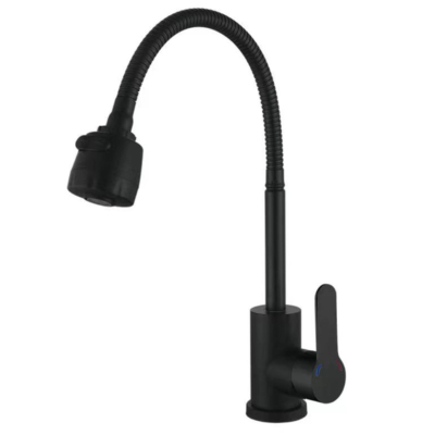 Змішувач для кухні Zerix DAX-011 Black рефлекторний носик