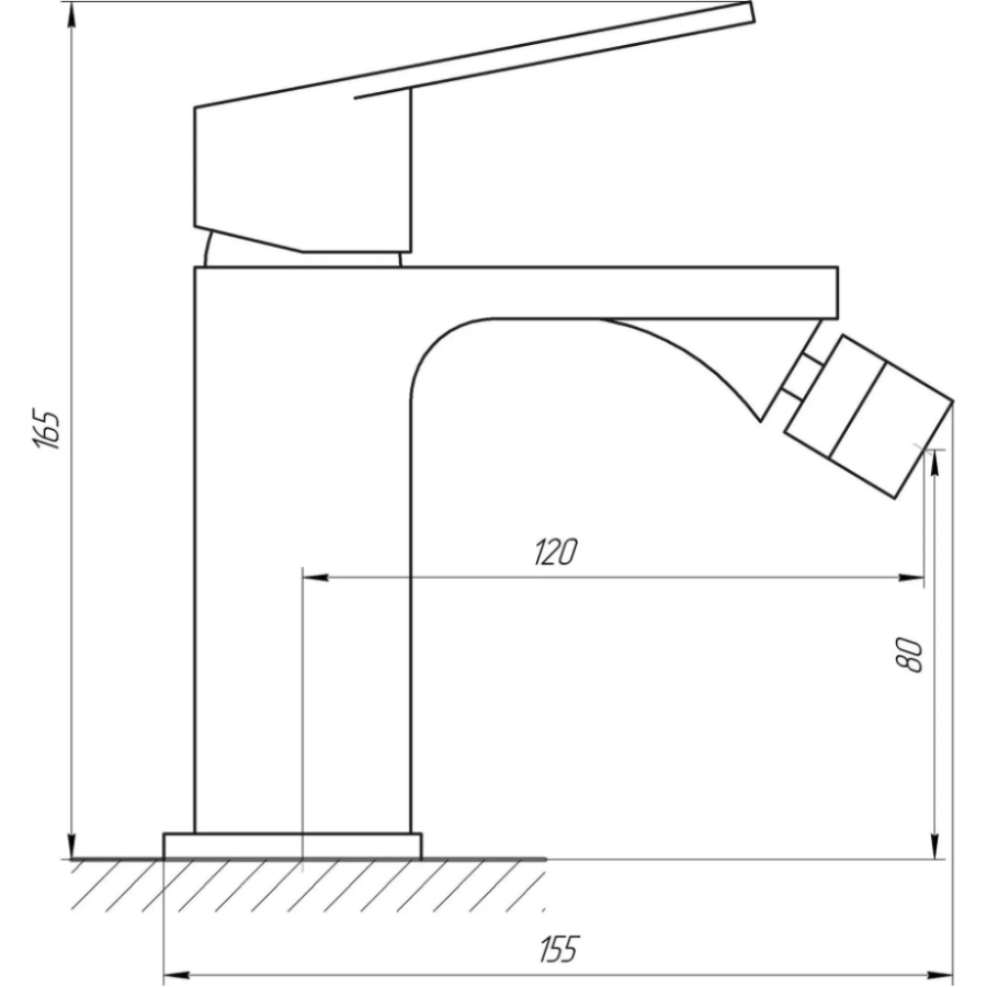 Смеситель для биде Topaz Lexi TL 21601-H57-BL - фото 5