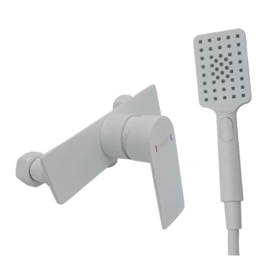 Смеситель для душ.кабины, латунь белый AIM DG01140 frosted white