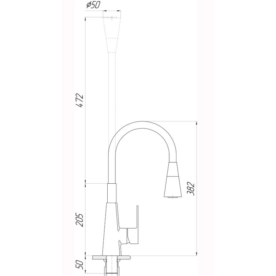 Смеситель для кухни Domino Dionis DDD-203SM-BB - фото 8