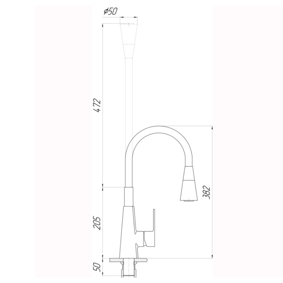 Змішувач для кухні Domino Dionis DDD-203SM-BR-B01 - фото 9