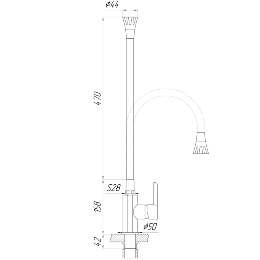 Змішувач для кухні Domino Prestige DPS-203SA-D01 - фото 8